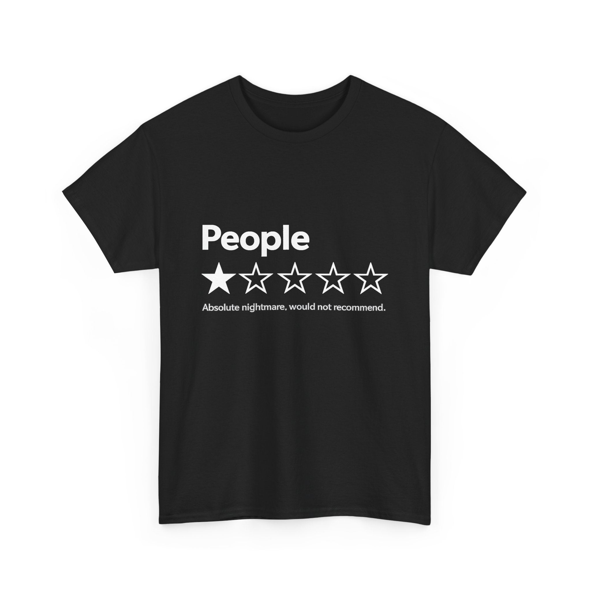 People. Absolute nightmare, would not recommend (FRONT PRINT)