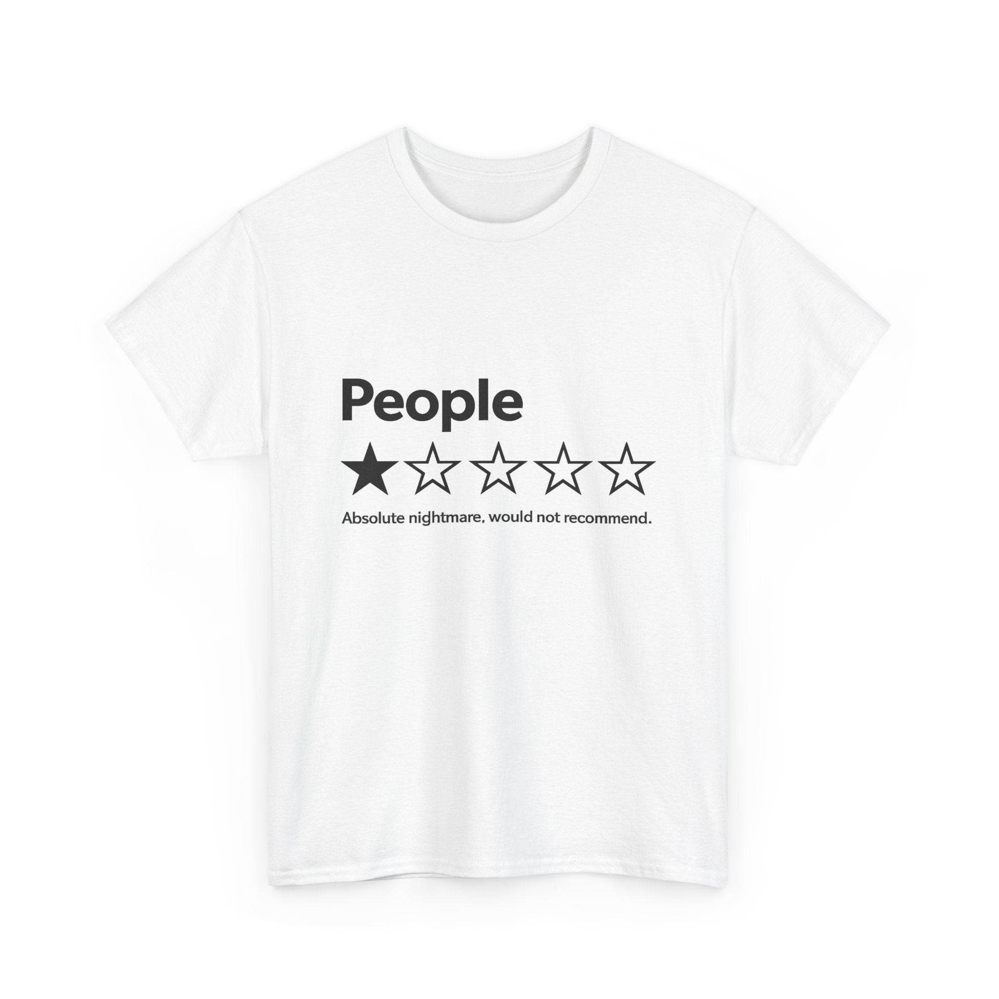 People. Absolute nightmare, would not recommend (FRONT PRINT)